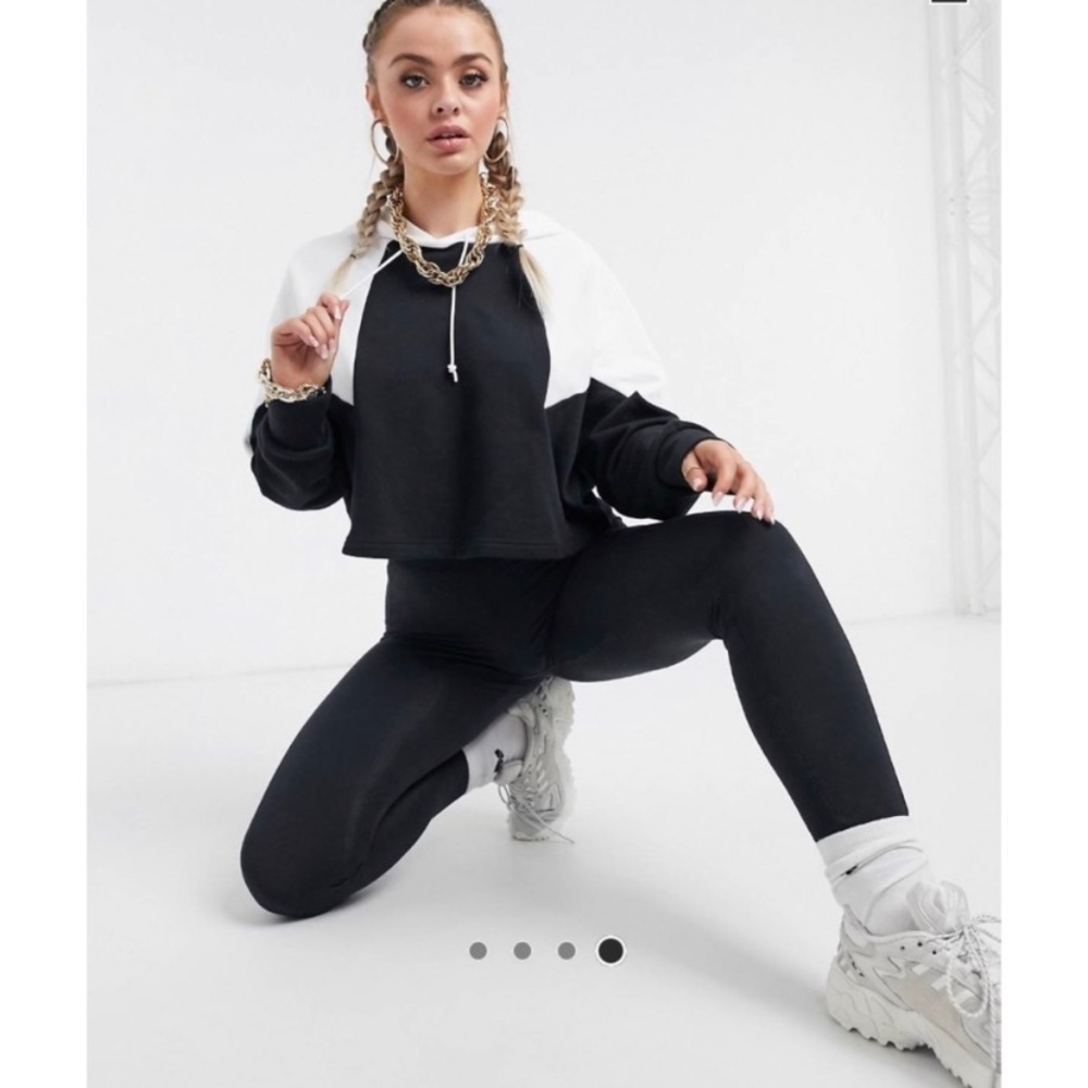 Adidas Black and White Small “LRG LOGO HOODIE” NWT